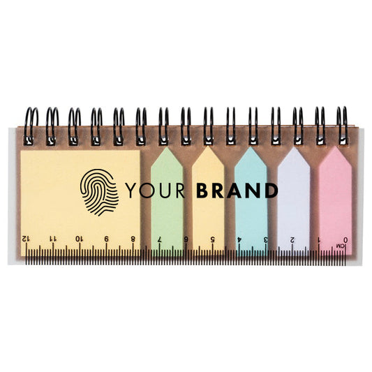 Spinner Spiral Notebook With Coloured Sticky Notes - R10673600