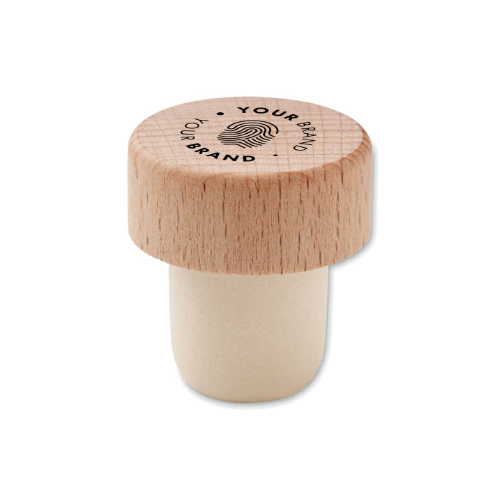 Wood Bottle Stopper.- R2457