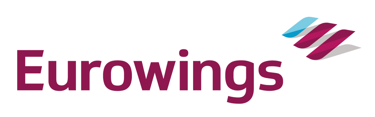 Eurowings cabin crew and passengers in matching custom knitted Christmas sweaters